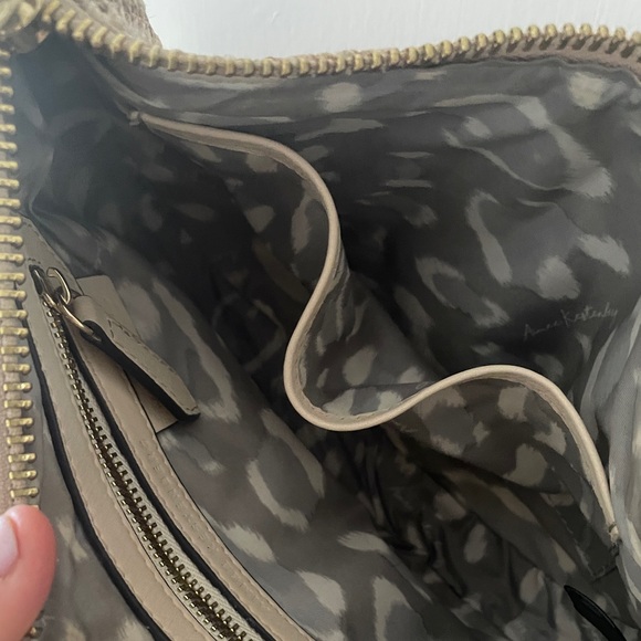 Aimee Kestenberg Gold Accent Woven Shoulder Bag - Picture 8 of 9